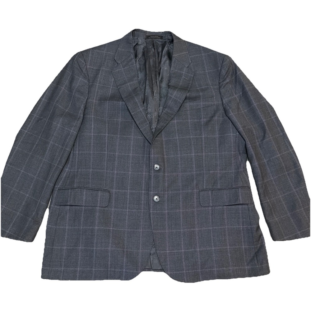 Jos. A. Bank Reserve Sport Coat 48R Mens Grey Lavender Vitale Barberis Canonico